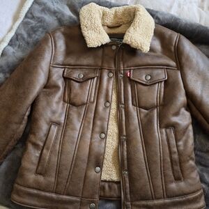 Levi's Brown Sherpa Lined Jacket